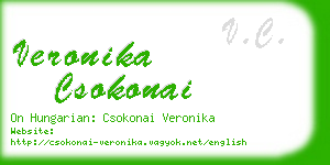 veronika csokonai business card